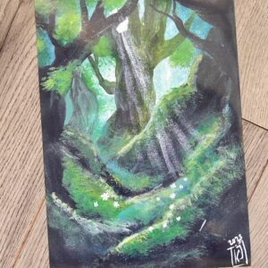 Enchanted Forest Light – Fantasy Woodland Landscape Art Print