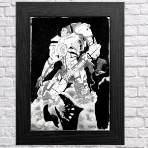 Gipsy Danger| jaeger | Art print | black and white